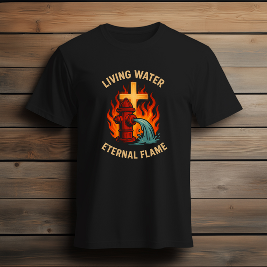 Living Water, Eternal Flame Firefighter Tee