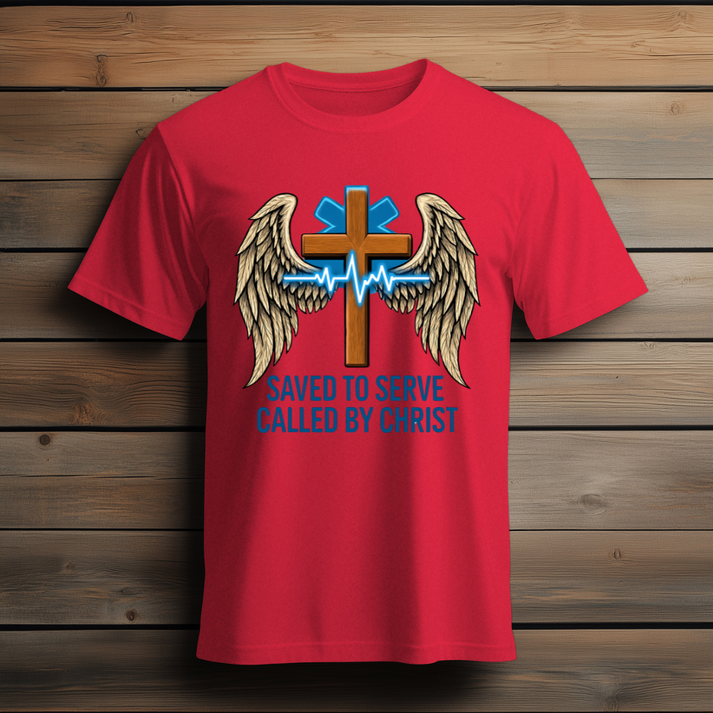 “Saved to Serve, Called by Christ” EMS T-Shirt