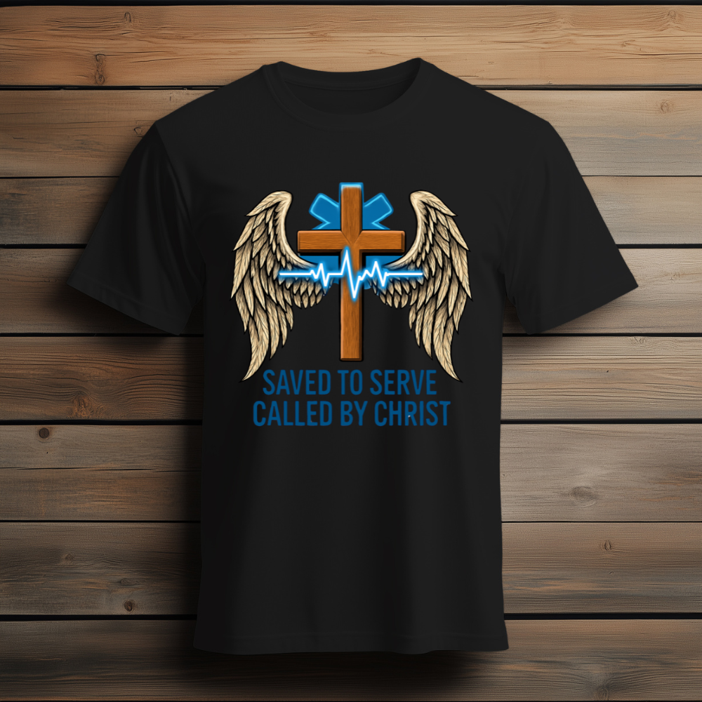 “Saved to Serve, Called by Christ” EMS T-Shirt