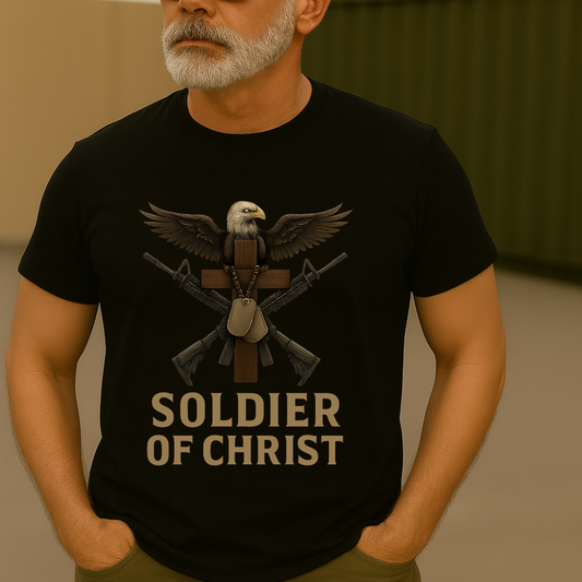 Soldier of Christ Christian Army Veteran T-Shirt