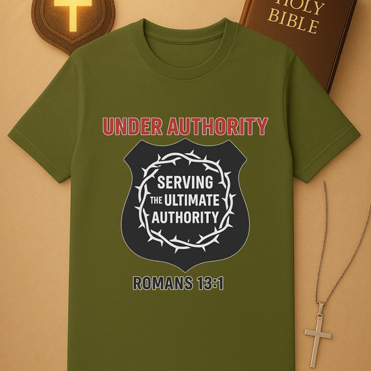 Under Authority – Serving the Ultimate Authority | Romans 13:1 Police Tee