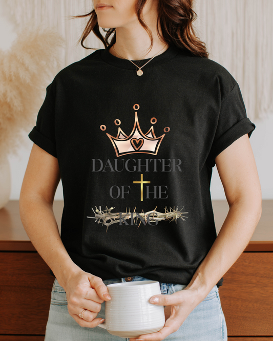 Daughter of the King – Faith & Royalty Tee