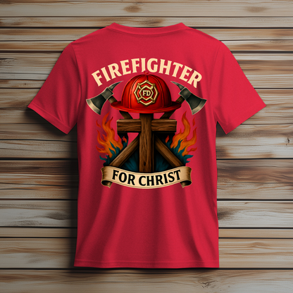 :  🔥 Firefighter for Christ T-Shirt 🔥