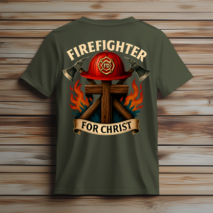 :  🔥 Firefighter for Christ T-Shirt 🔥