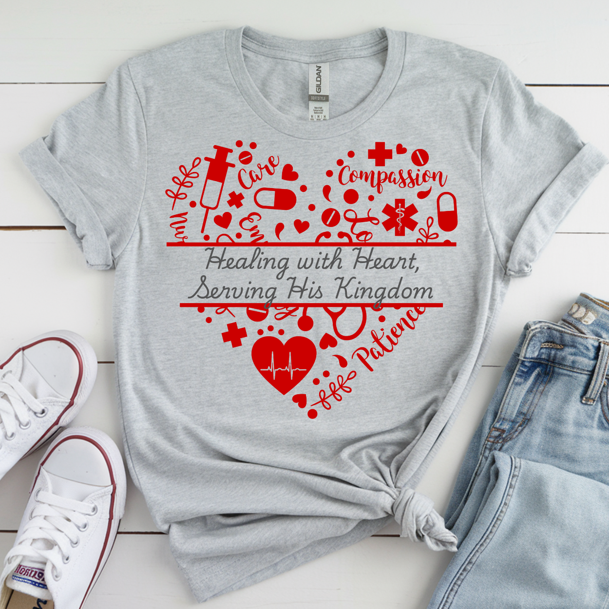 “Healing with Heart, Serving His Kingdom” Tee