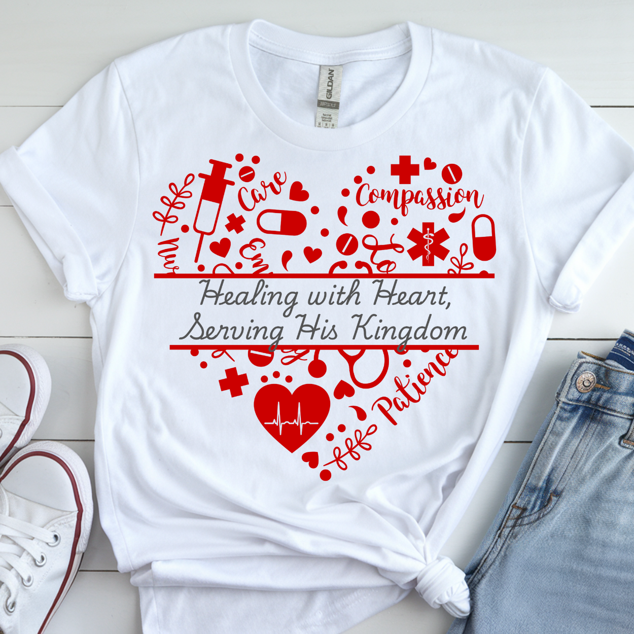 “Healing with Heart, Serving His Kingdom” Tee