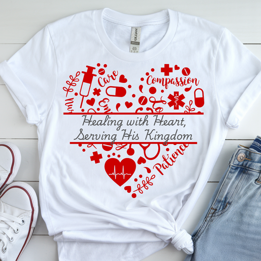 “Healing with Heart, Serving His Kingdom” Tee