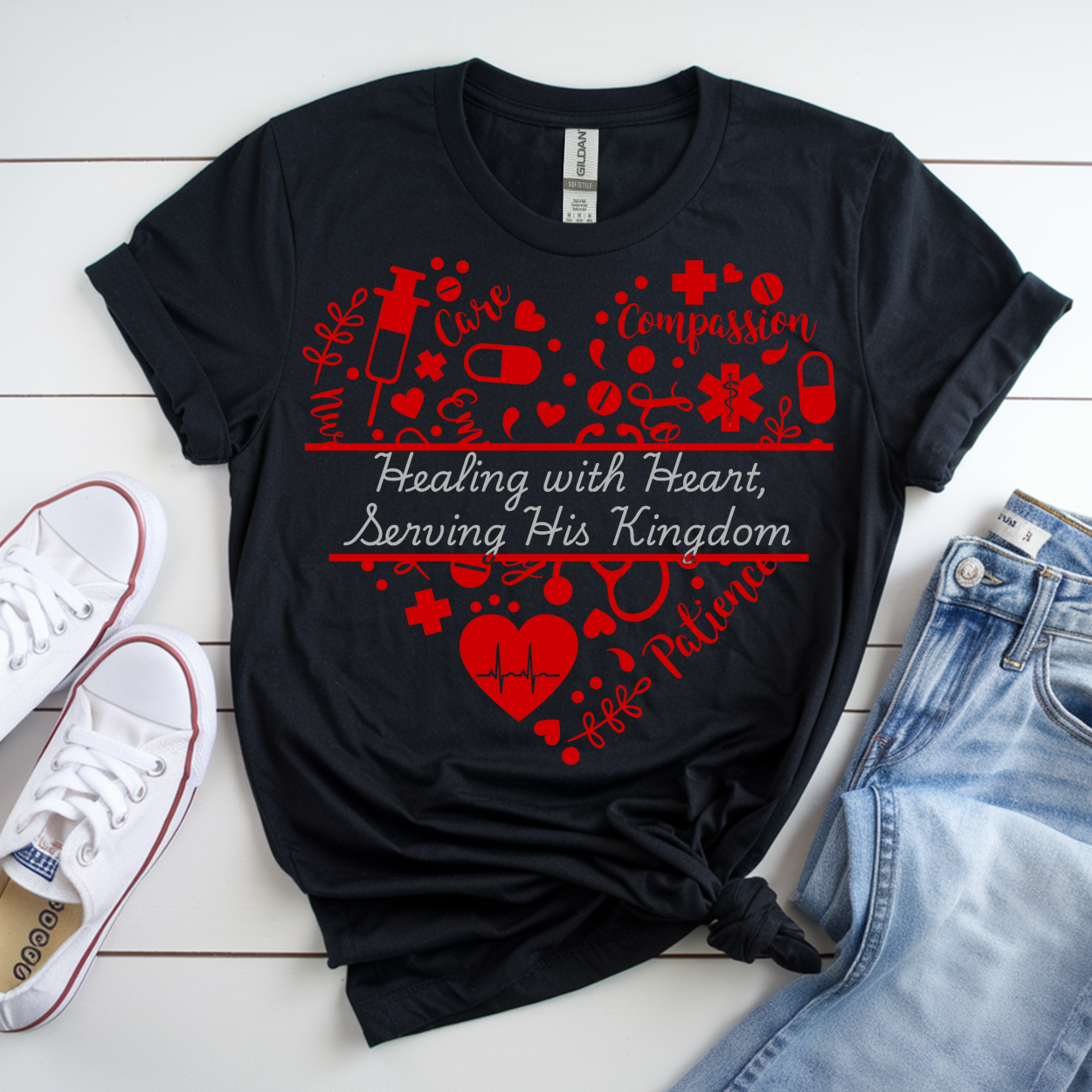 “Healing with Heart, Serving His Kingdom” Tee