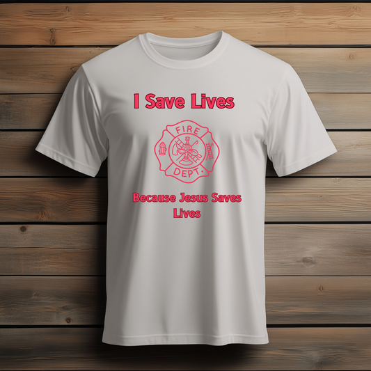 I Save Lives Because Jesus Saves Lives Tee