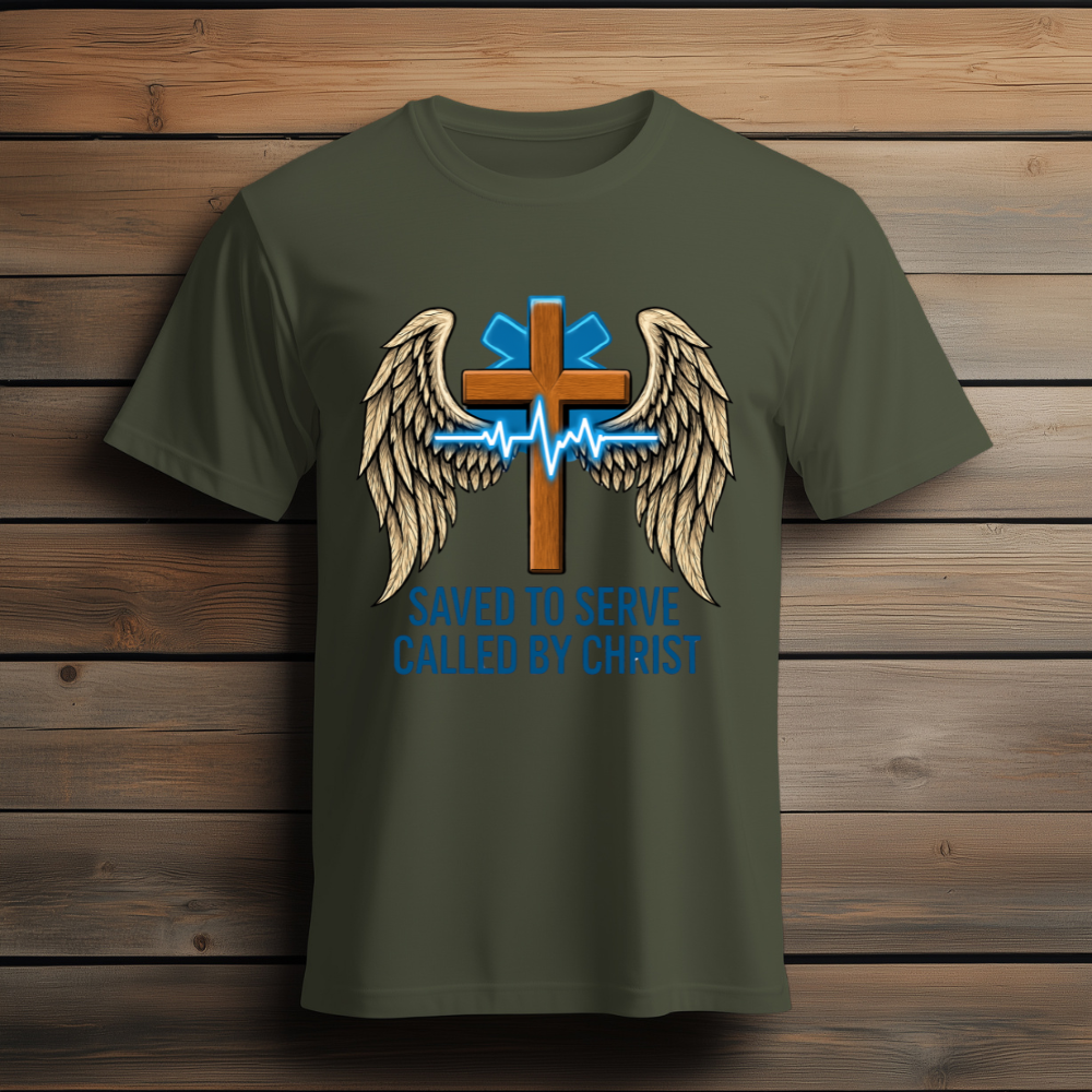 “Saved to Serve, Called by Christ” EMS T-Shirt
