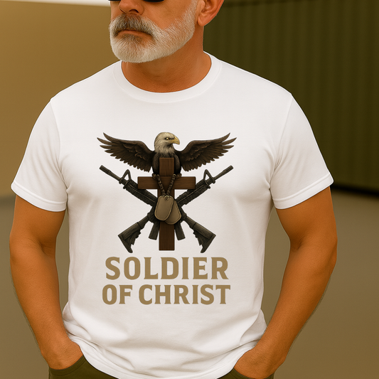 Soldier of Christ  Christian Army Veteran T-Shirt