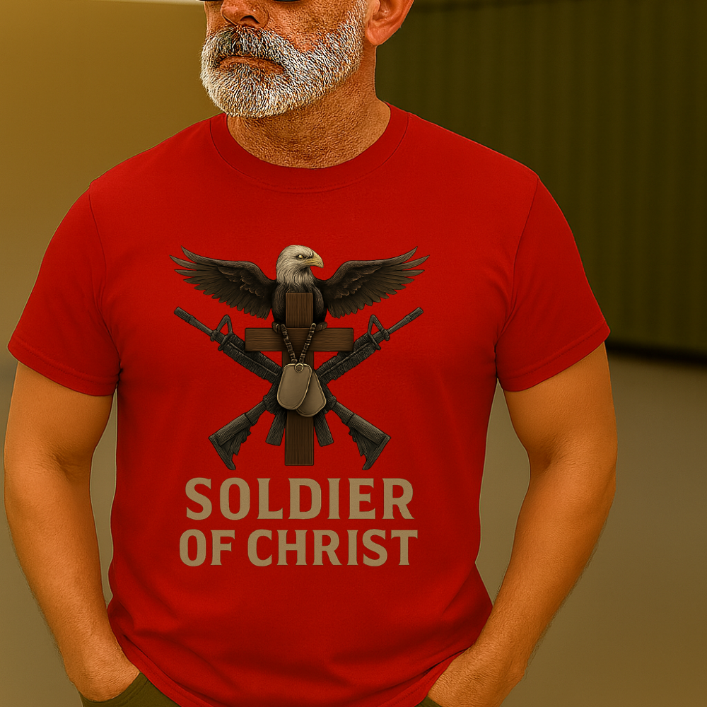Soldier of Christ  Christian Army Veteran T-Shirt