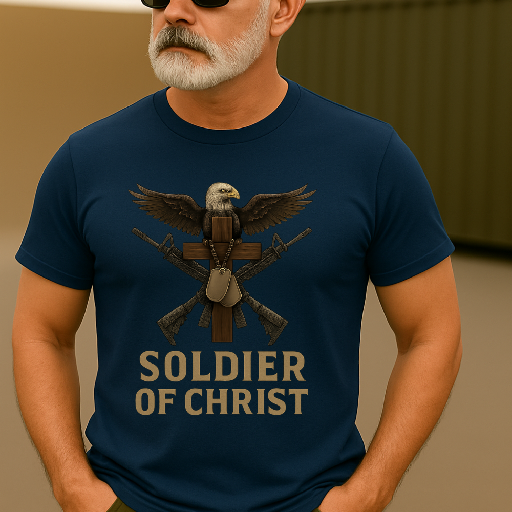 Soldier of Christ  Christian Army Veteran T-Shirt