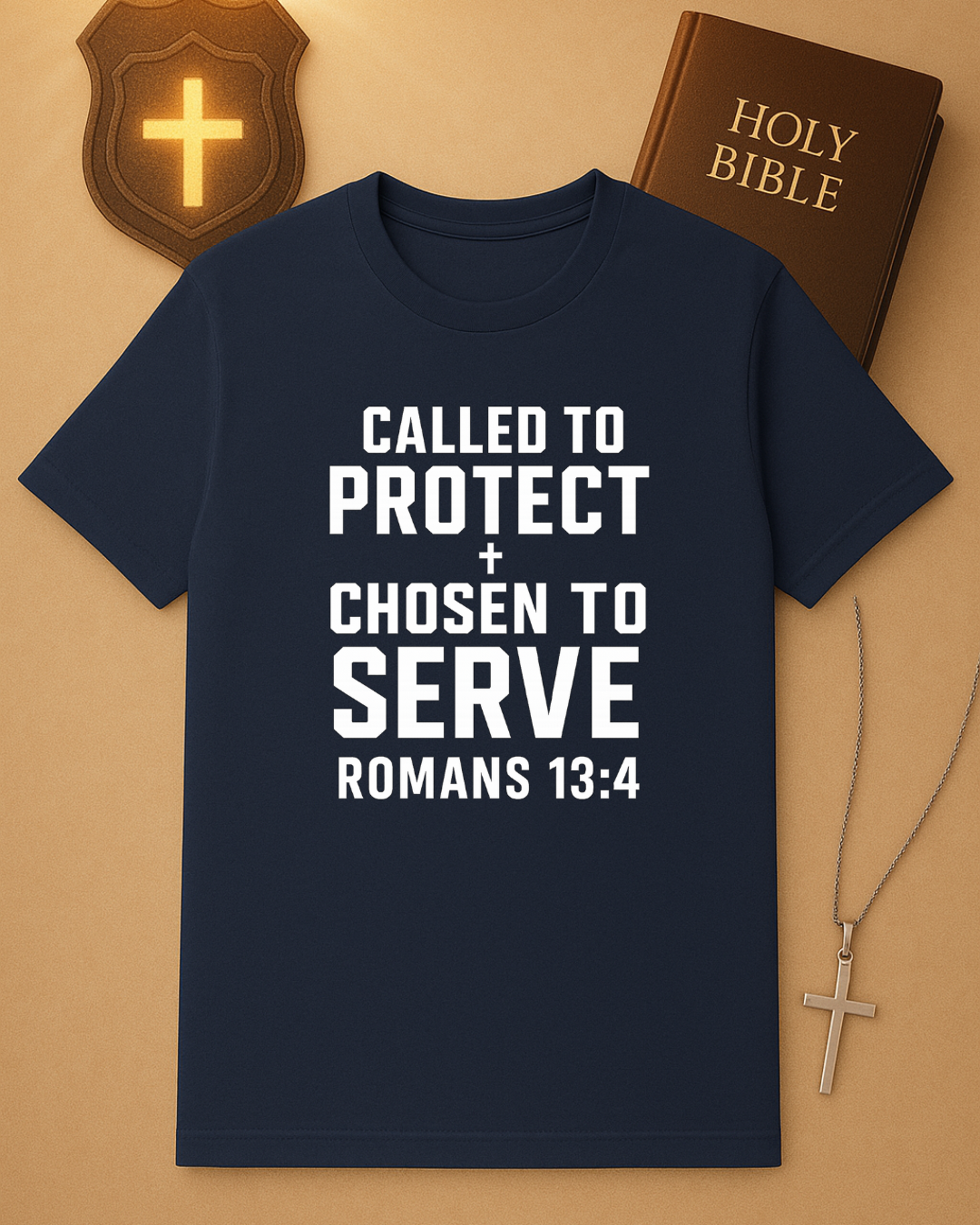 Called to Protect + Chosen to Serve” T-Shirt – Romans 13:4