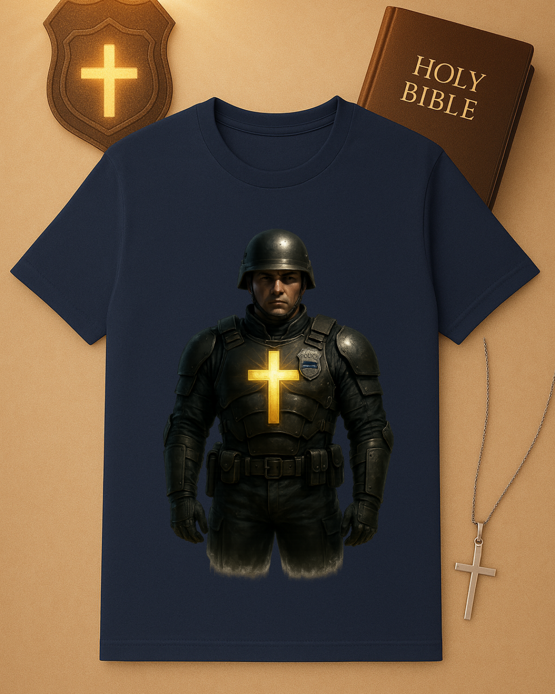🚔 Full Armor of God – Thin Blue Line Edition ✝️