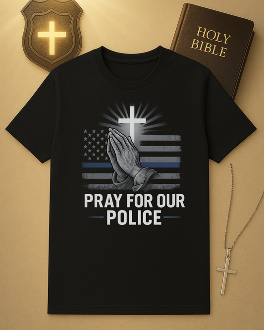 🚔 Pray for Our Police T-Shirt ✝️