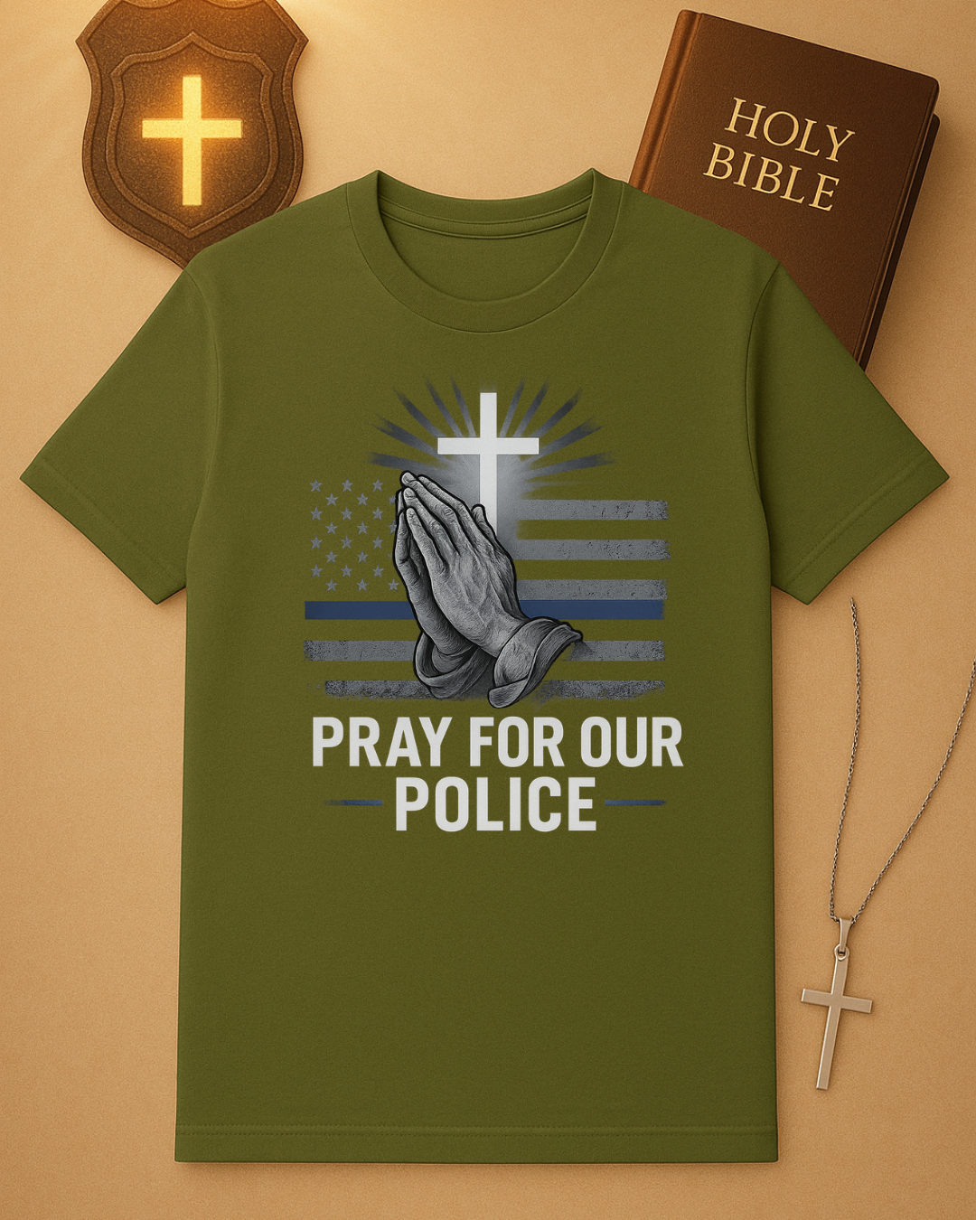🚔 Pray for Our Police T-Shirt ✝️