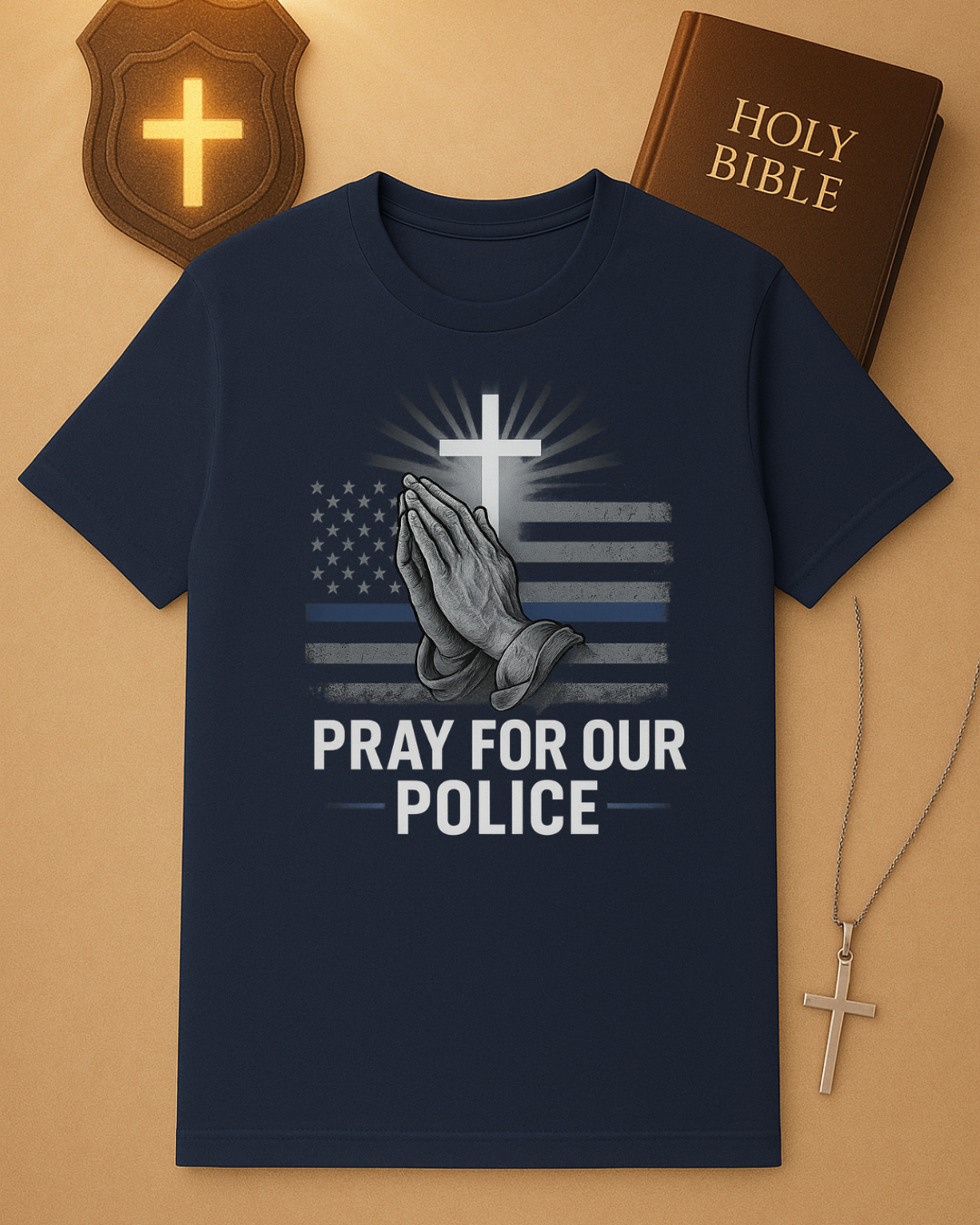 🚔 Pray for Our Police T-Shirt ✝️