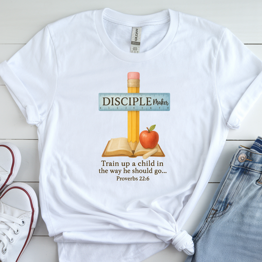 DiscipleMaker Teacher Tee – Inspiring Faith Through Education
