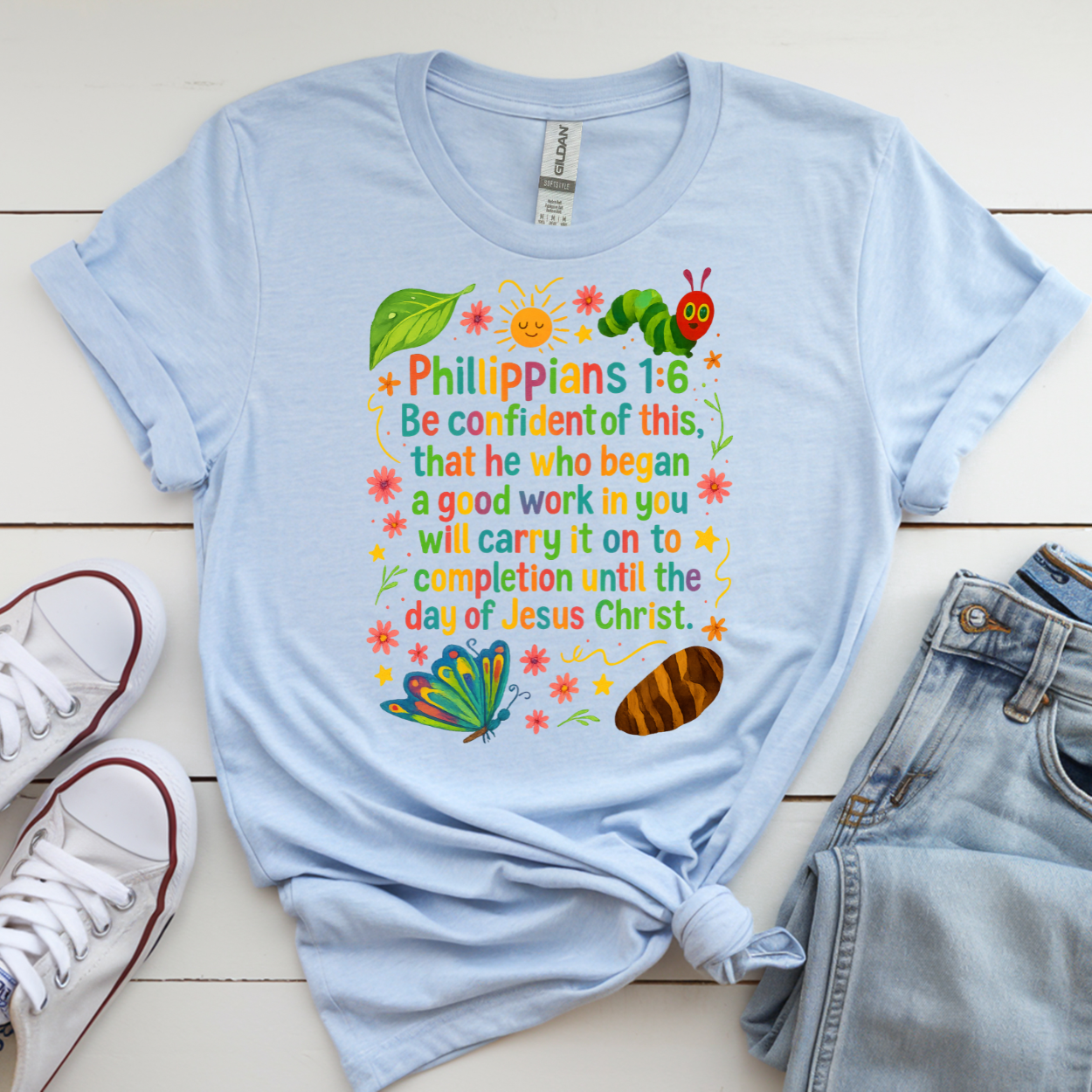 He Who Began a Good Work – Philippians 1:6 Christian T-Shirt
