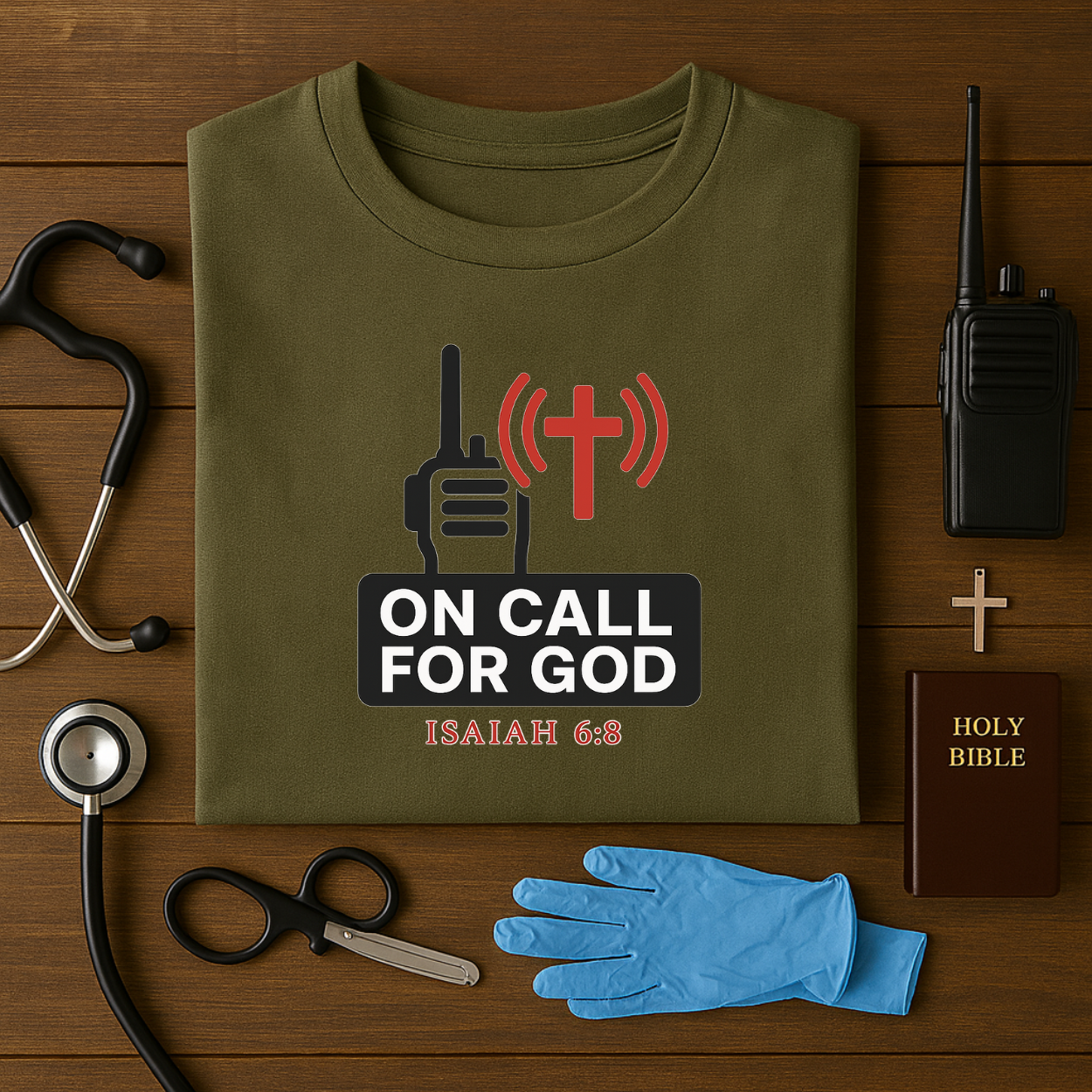 On Call by God – Christian EMS Tee
