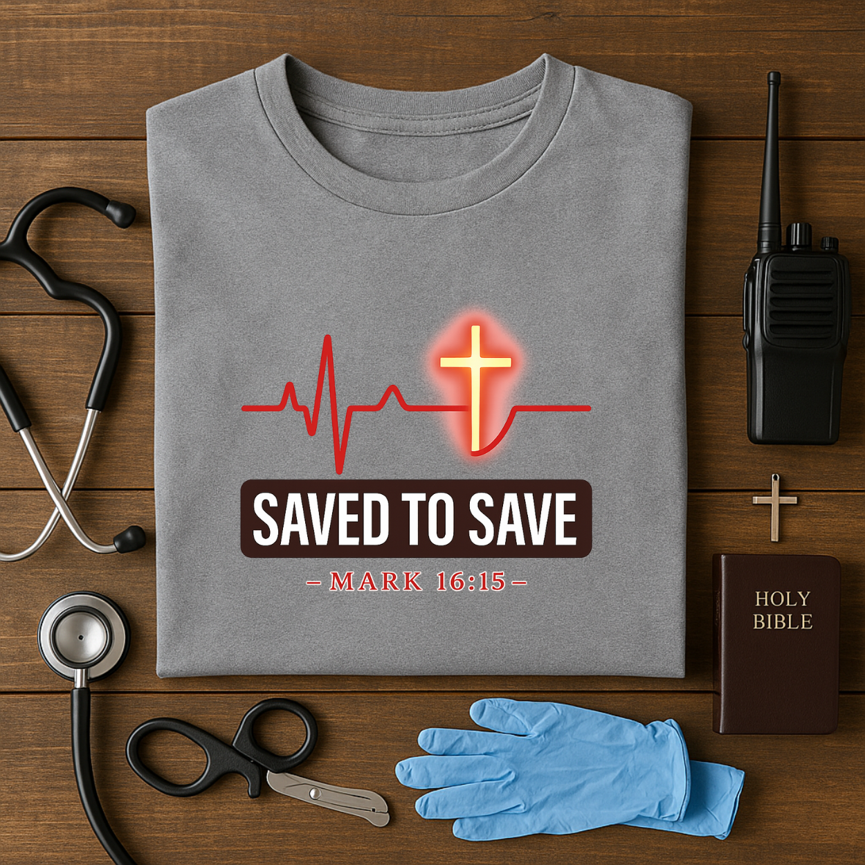 Saved to Save – Christian EMS Tee