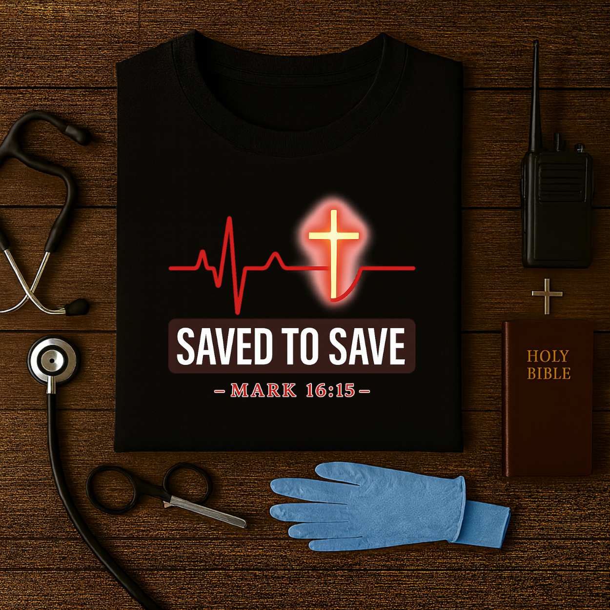 Saved to Save – Christian EMS Tee