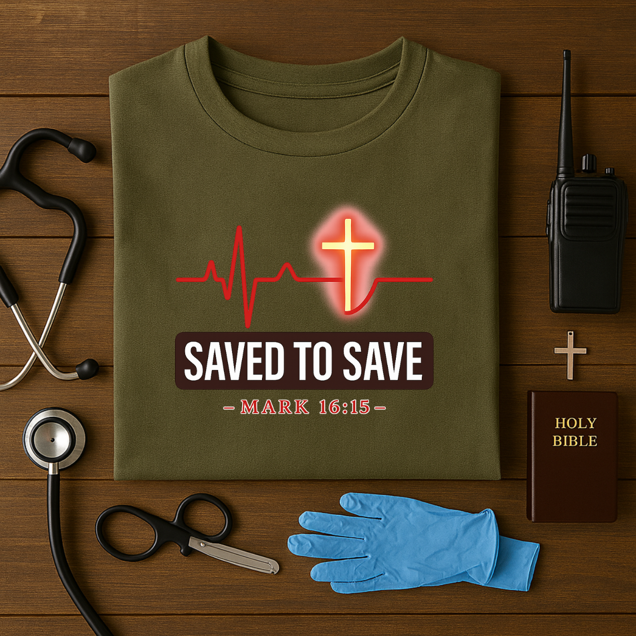 Saved to Save – Christian EMS Tee