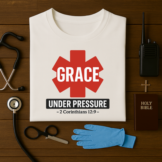 Grace Under Pressure – Christian First Responder Tee