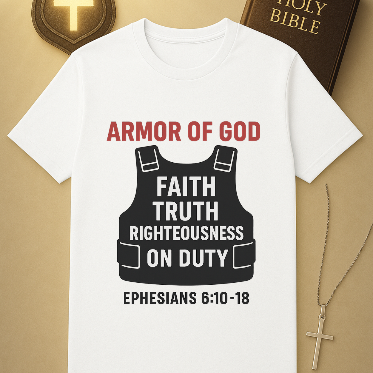 Armor of God – Ephesians 6:10–18 Police Officer Tee