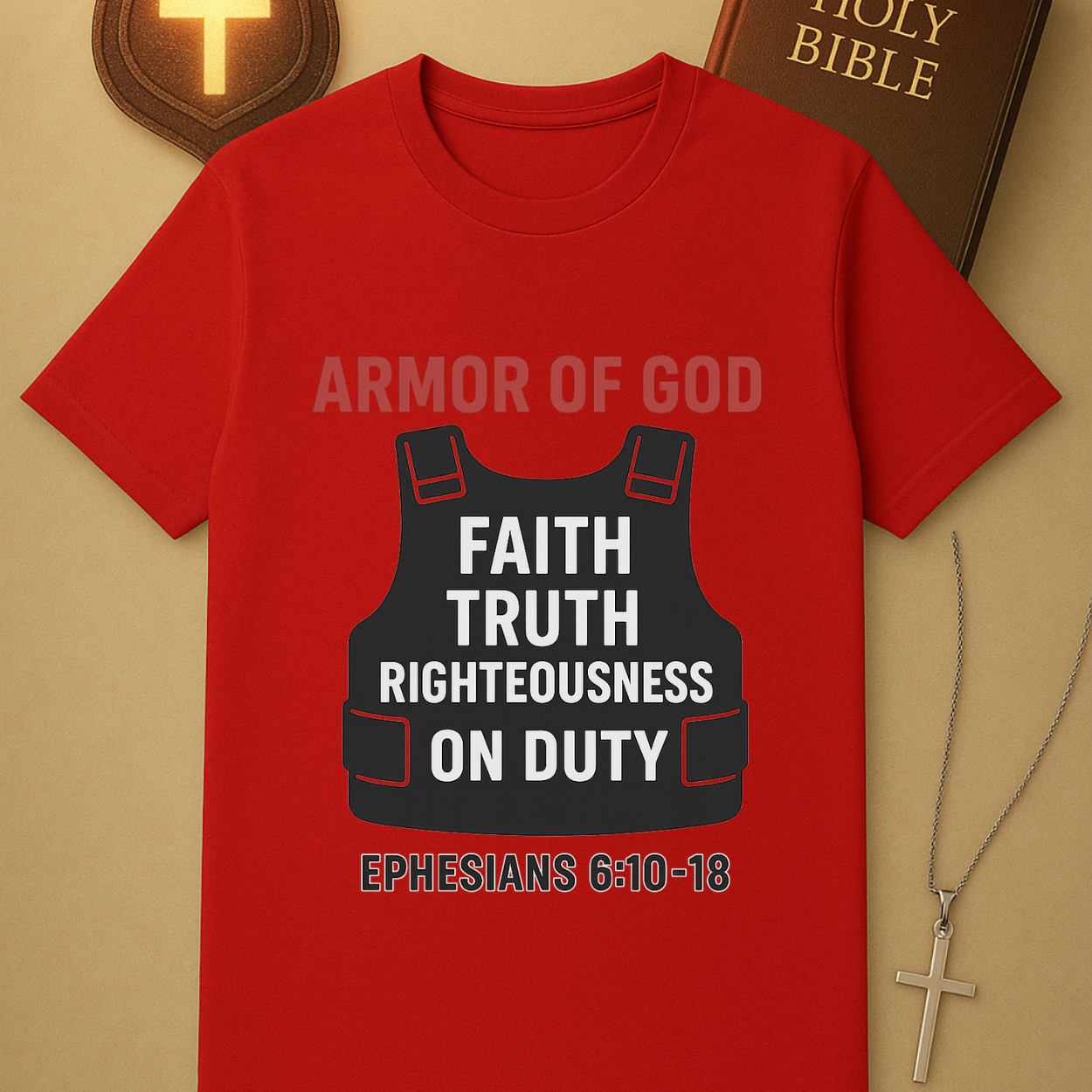 Armor of God – Ephesians 6:10–18 Police Officer Tee