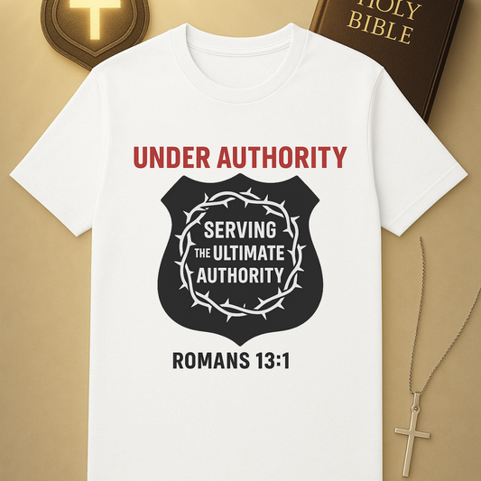 Under Authority – Serving the Ultimate Authority | Romans 13:1 Police Tee