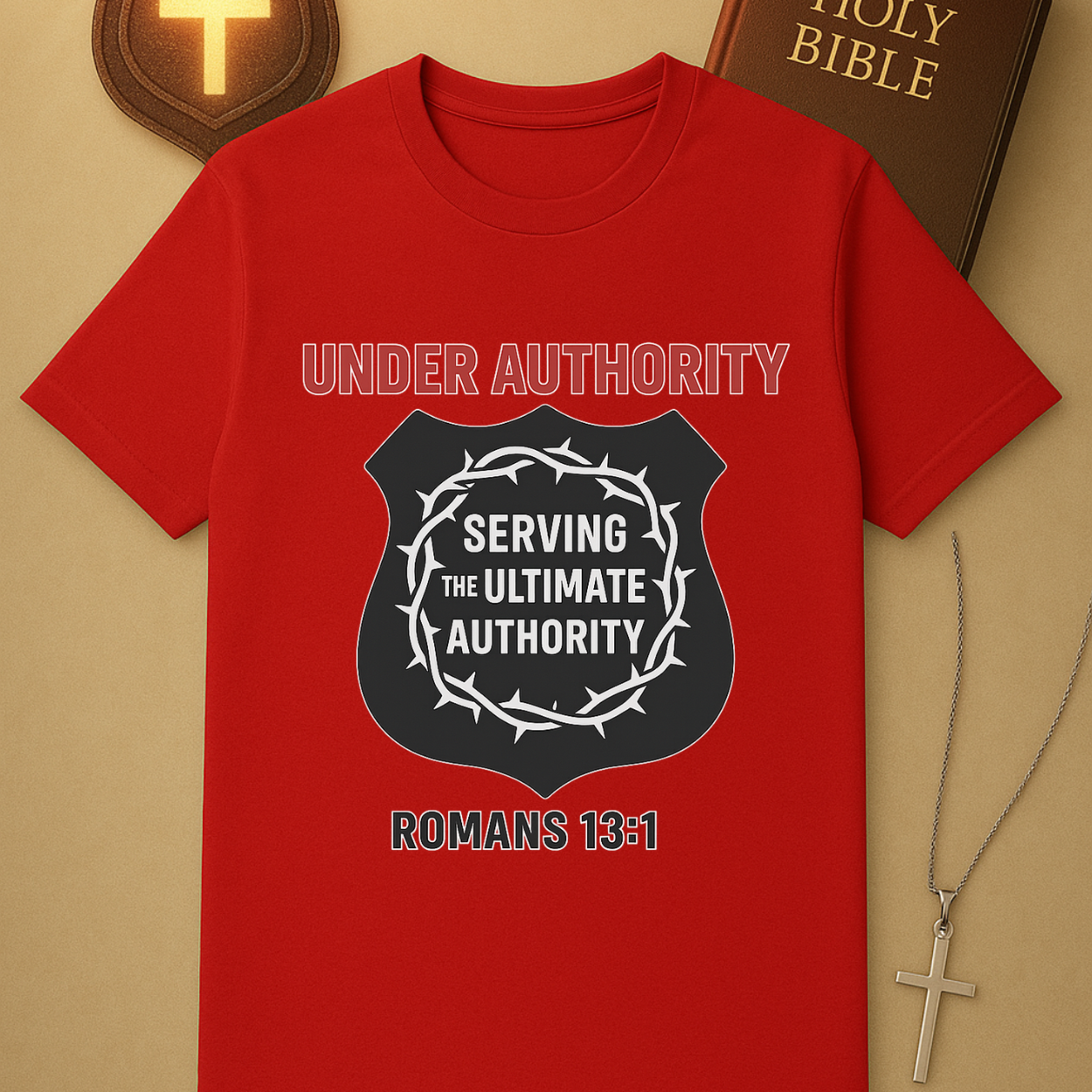 Under Authority – Serving the Ultimate Authority | Romans 13:1 Police Tee